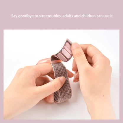 เด็กผู้ใหญ่สายรัดสายรัดข้อมือไนลอน เคส สำหรับ AirTag Tracker, 220mm, 170mm