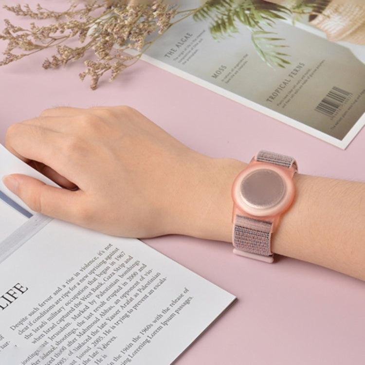 เด็กผู้ใหญ่สายรัดสายรัดข้อมือไนลอน เคส สำหรับ AirTag Tracker, 220mm, 170mm