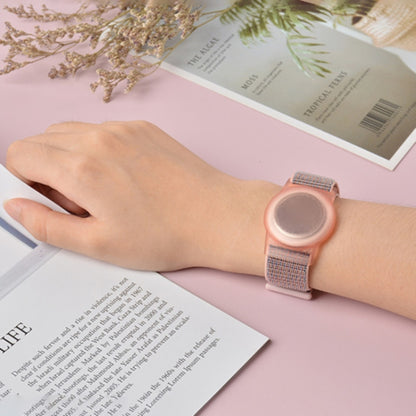 เด็กผู้ใหญ่สายรัดสายรัดข้อมือไนลอน เคส สำหรับ AirTag Tracker, 220mm, 170mm