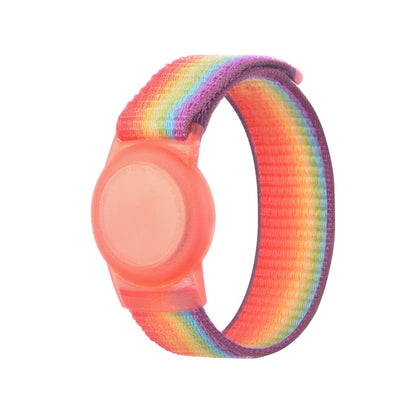 เด็กผู้ใหญ่สายรัดสายรัดข้อมือไนลอน เคส สำหรับ AirTag Tracker, 220mm, 170mm