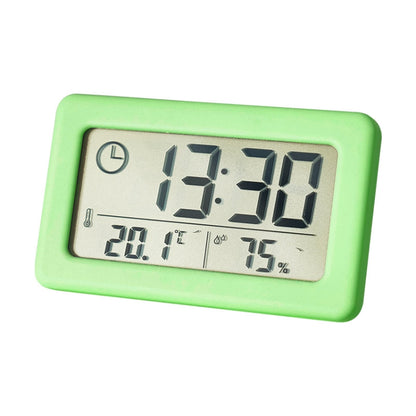 YD005 Mini Light และ Thin LCD หน้าจอ เครื่องวัดอุณหภูมิ/ความชื้น นาฬิกาอิเล็กทรอนิกส์, สีขาว, สีแดง, สีเขียว, สีน้ำเงิน, สีดำ
