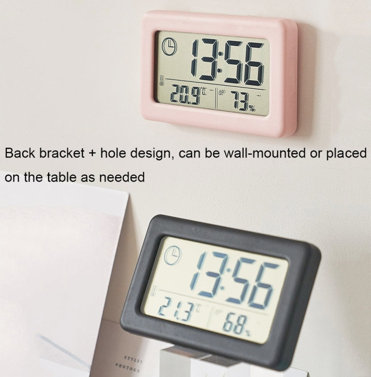 YD005 Mini Light และ Thin LCD หน้าจอ เครื่องวัดอุณหภูมิ/ความชื้น นาฬิกาอิเล็กทรอนิกส์, สีขาว, สีแดง, สีเขียว, สีน้ำเงิน, สีดำ