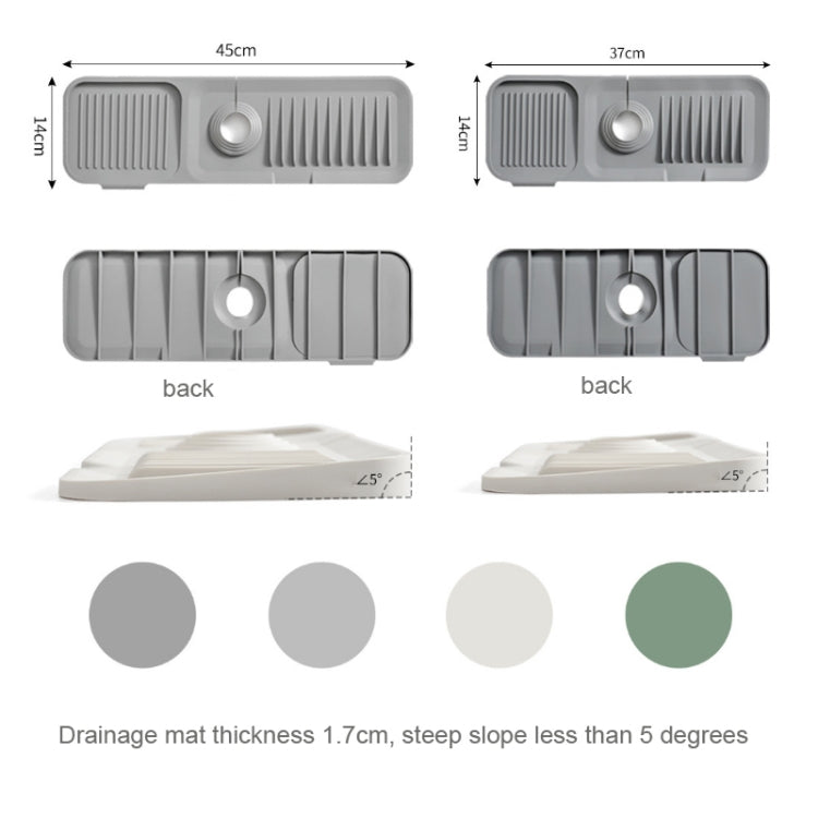 Faucet Silicone Draining Mat Anti-splash Kitchen Sink แผ่นสบู่กันลื่น, Large, Extra Large