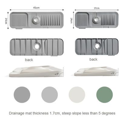 Faucet Silicone Draining Mat Anti-splash Kitchen Sink แผ่นสบู่กันลื่น, Large, Extra Large