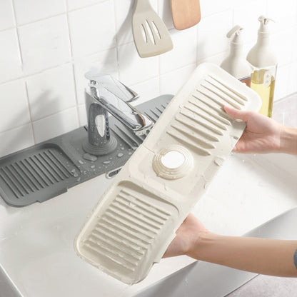 Faucet Silicone Draining Mat Anti-splash Kitchen Sink แผ่นสบู่กันลื่น, Large, Extra Large
