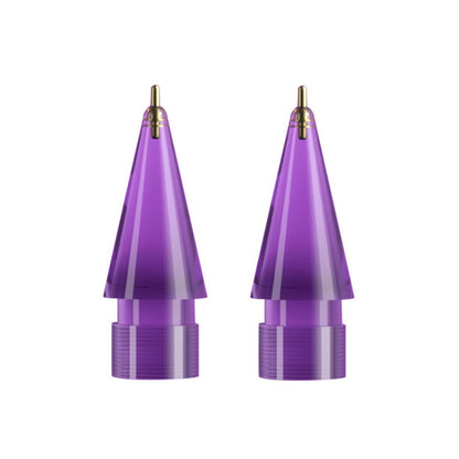สำหรับ Apple Pencil 1/2 2 ชิ้น Stylus Transparent Replacement Nib, Spec:, Extended (Red), Extended (Blue), Extended (Green), Extended (Pink), Extended (Gray), Extended (Gold), Extended (Purple), Round (Red), Round (Blue), Round (Green), Round (Pink)   ...