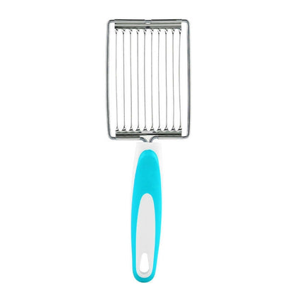 Tomato Luncheon Meat Slicer เครื่องตัดผลไม้สแตนเลสกันลื่น, Fruit Cutter(Orange), Fruit Cutter(Purple), Fruit Cutter(Blue), Fruit Cutter(Green)