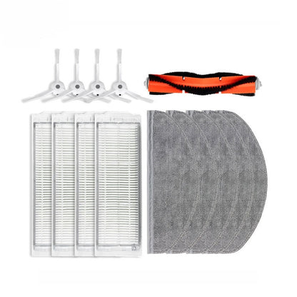 สำหรับอุปกรณ์เปลี่ยนเครื่องดูดฝุ่น Xiaomi Mijia MJSTP ข้อมูลจำเพาะ:, 2pcs Filter, 1pc Main Brush, 1pair Side Brush, 1pc Rag, Kit