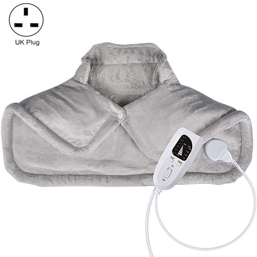 ผ้าคลุมไหล่อุ่นไฟฟ้าที่หลังและคอ, UK Plug (Creamy-white), EU Plug (Creamy-white), US Plug (Creamy-white), AU Plug (Creamy-white), UK Plug (Dark Gray), EU Plug (Dark Gray), AU Plug (Dark Gray)