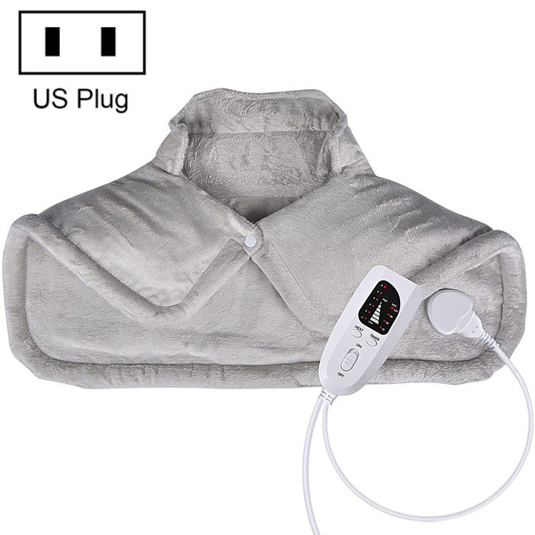 ผ้าคลุมไหล่อุ่นไฟฟ้าที่หลังและคอ, UK Plug (Creamy-white), EU Plug (Creamy-white), US Plug (Creamy-white), AU Plug (Creamy-white), UK Plug (Dark Gray), EU Plug (Dark Gray), AU Plug (Dark Gray)