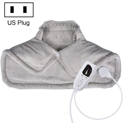 ผ้าคลุมไหล่อุ่นไฟฟ้าที่หลังและคอ, UK Plug (Creamy-white), EU Plug (Creamy-white), US Plug (Creamy-white), AU Plug (Creamy-white), UK Plug (Dark Gray), EU Plug (Dark Gray), AU Plug (Dark Gray)