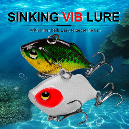 3 PCS PROBEROS DW1044 4.5cm/8.5g เหยื่อปลอม Iconic Plastic VIB Hard Bait, DW1044 A, DW1044 B, DW1044 C, DW1044 D, DW1044 E, DW1044 F, DW1044 G, DW1044 H
