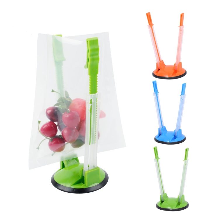 2 PCS Baggy Rack Holder For Food Prep Bag Plastic Freezer Bag Ziplock Bag Holder Stand, สีเขียว, สีน้ำเงิน, สีส้ม