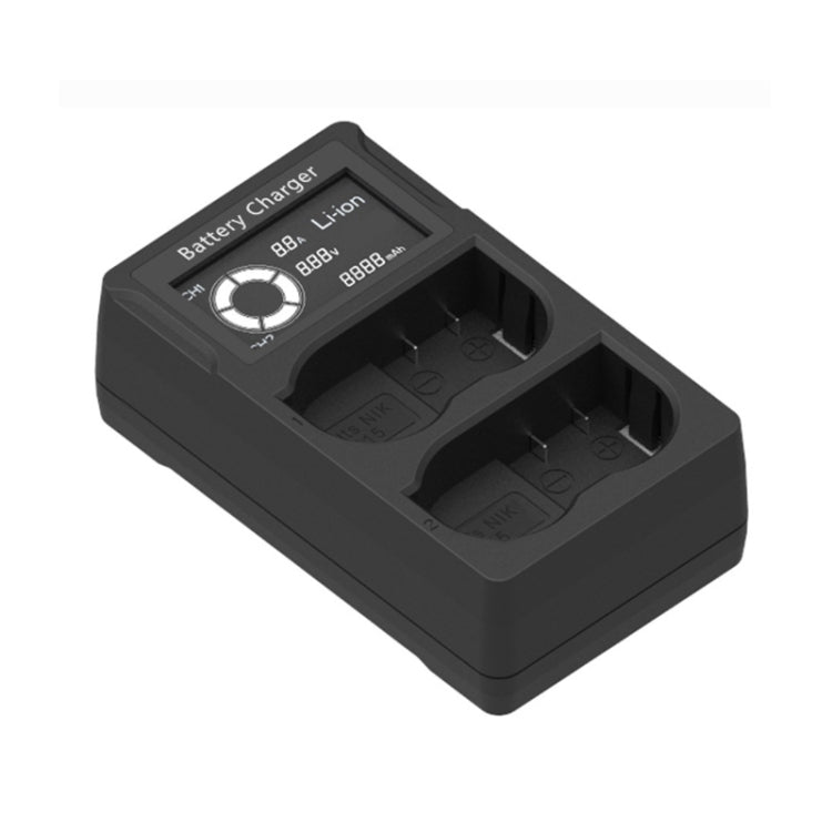 เครื่องชาร์จแบตเตอรี่กล้อง SLR แบบชาร์จคู่ USB LCD