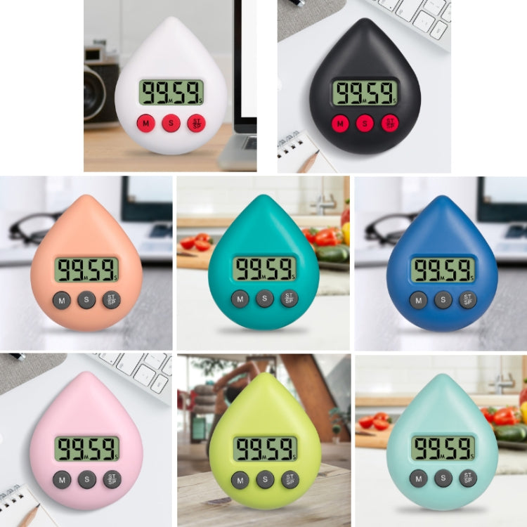 Water Drop Electronic Timer การแจ้งเตือนการเรียนรู้ของนักเรียน, สีขาว, สีดำ, สีส้ม, สีเขียว, สีน้ำเงิน, สีชมพูอ่อน, Yellow Green, สีเขียวอ่อน