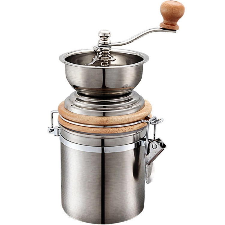เครื่องบดเมล็ดกาแฟมือหมุนสแตนเลสในครัวเรือน, Hand Crank