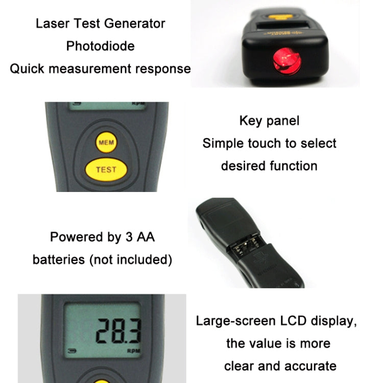 Smart Sensor AR926 LED Display มาตรวัดตรวจจับความเร็วโฟโตอิเล็กทริก