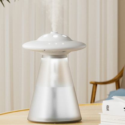 FX-041 USB ชาร์จ UFO Shape Night Light Humidifier, Ivory White, Ocean Green, Light Blue