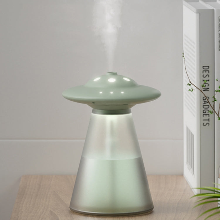 FX-041 USB ชาร์จ UFO Shape Night Light Humidifier, Ivory White, Ocean Green, Light Blue