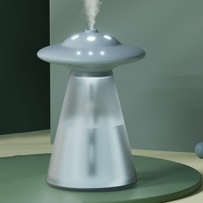 FX-041 USB ชาร์จ UFO Shape Night Light Humidifier, Ivory White, Ocean Green, Light Blue