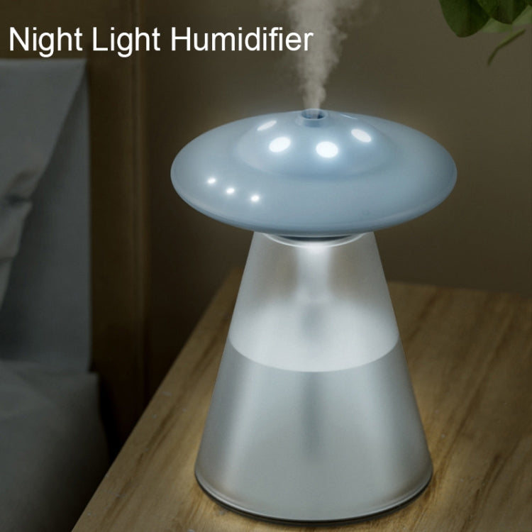 FX-041 USB ชาร์จ UFO Shape Night Light Humidifier, Ivory White, Ocean Green, Light Blue