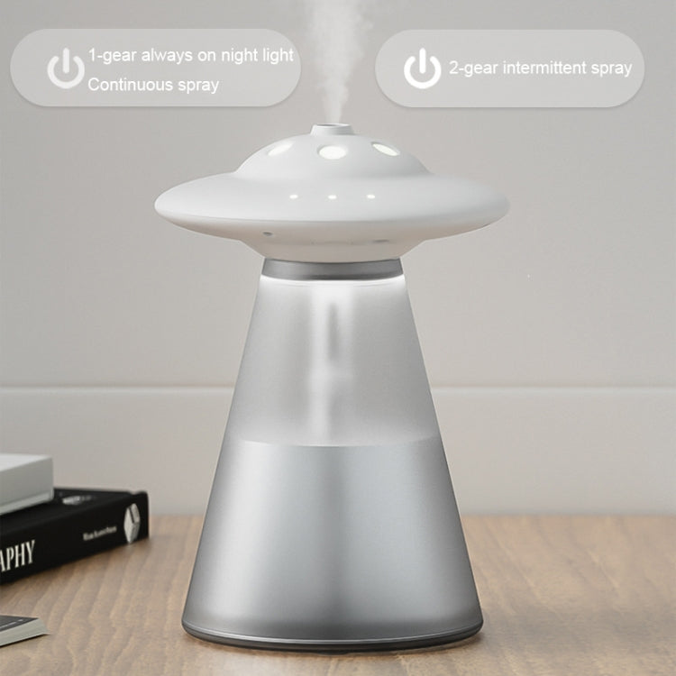 FX-041 USB ชาร์จ UFO Shape Night Light Humidifier, Ivory White, Ocean Green, Light Blue