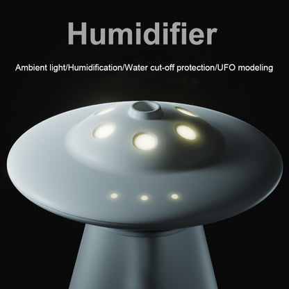 FX-041 USB ชาร์จ UFO Shape Night Light Humidifier, Ivory White, Ocean Green, Light Blue