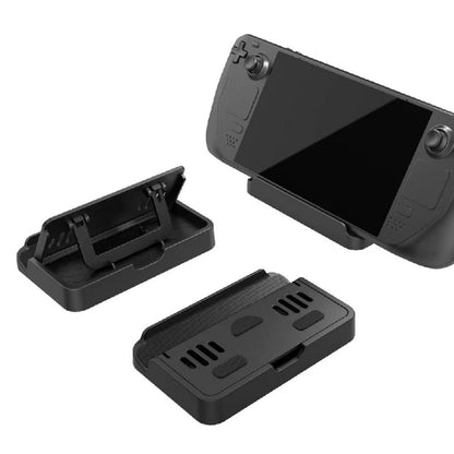 PGTECH สำหรับ Steam Deck ขาตั้งคอนโซลแบบพับได้ + ชุดสติ๊กเกอร์ Trackpad, PGTECH Console Stand + Trackpad Sticker