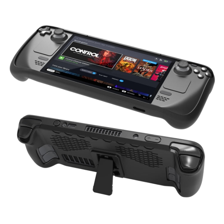 JYS สำหรับ Steam Deck Handheld เคส TPU + สติกเกอร์ปุ่มทัชแพด, TPU Case + Touchpad Button Sticker