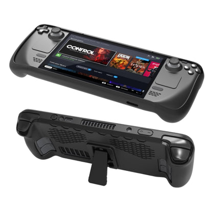 JYS สำหรับ Steam Deck Handheld เคส TPU + สติกเกอร์ปุ่มทัชแพด, TPU Case + Touchpad Button Sticker