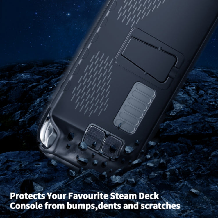 JYS สำหรับ Steam Deck Handheld เคส TPU + สติกเกอร์ปุ่มทัชแพด, TPU Case + Touchpad Button Sticker