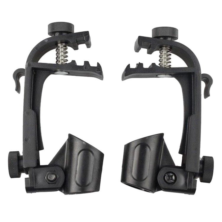 2 PCS คลิปปรับได้บนกลองริม Shock Mount ไมโครโฟน Mic Clamp Holder, M00661