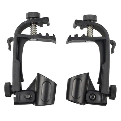 2 PCS คลิปปรับได้บนกลองริม Shock Mount ไมโครโฟน Mic Clamp Holder, M00661