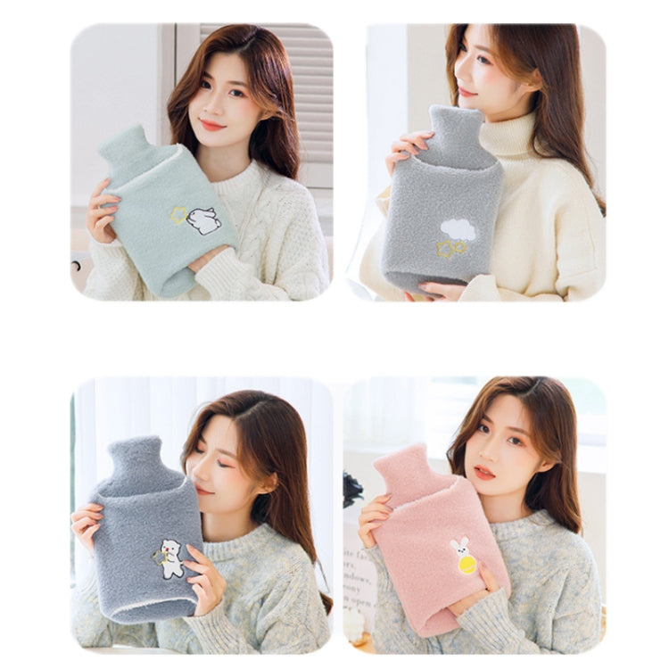 ถุงน้ำร้อนยางหุ้มผ้าที่ถอดออกได้สามารถแทรกแซงได้, Gray Clouds 1000ML
