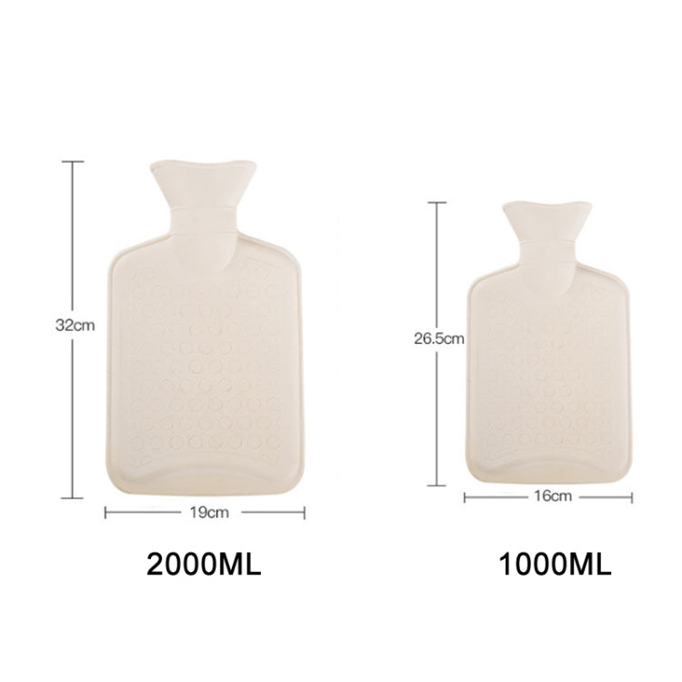 ถุงน้ำร้อนยางหุ้มผ้าที่ถอดออกได้สามารถแทรกแซงได้, Gray Clouds 1000ML
