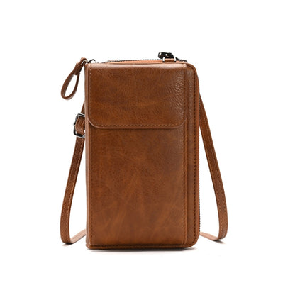 Lady Purse Shoulder Crossbody Bag กระเป๋าใส่โทรศัพท์มือถืออเนกประสงค์, Style 1 Red, Style 1 Blue, Style 1 Black, Style 1 Brown, Style 1 Beige