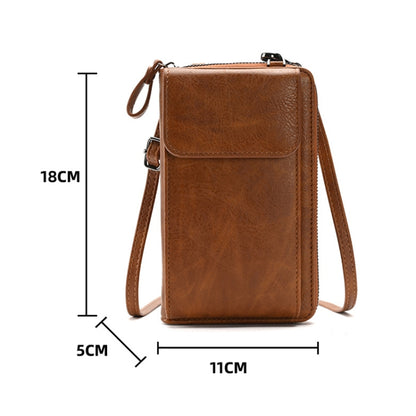 Lady Purse Shoulder Crossbody Bag กระเป๋าใส่โทรศัพท์มือถืออเนกประสงค์, Style 1 Red, Style 1 Blue, Style 1 Black, Style 1 Brown, Style 1 Beige