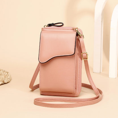 กระเป๋าสะพายไหล่ Crossbody ความจุขนาดใหญ่กระเป๋าใส่โทรศัพท์มือถือสุภาพสตรีแบบยาว, Style 3 Yellow, Style 3 Red, Style 3 Pink