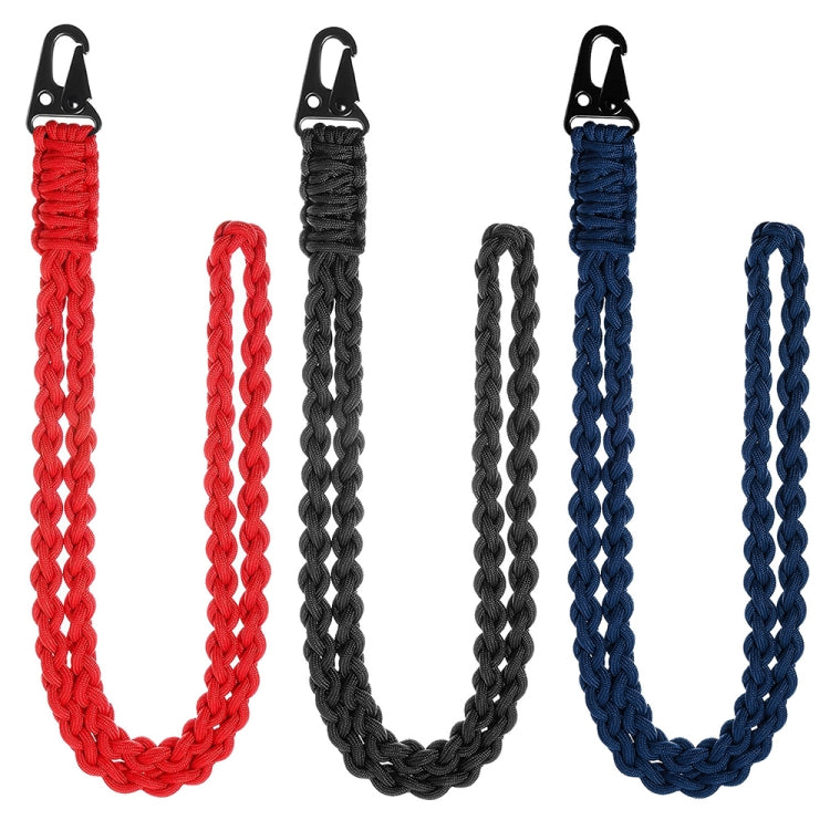 QD-258 หัวเข็มขัดโลหะทอมือแบบมัลติฟังก์ชั่นกลางแจ้ง Paratroopers Ropes Lanyard, QD-258 Paratroopers Ropes(Red), QD-258 Paratroopers Ropes(Black), QD-258 Paratroopers Ropes(Dark Blue)