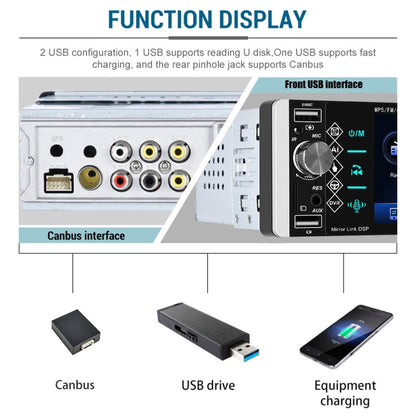 A2905 5.1 นิ้ว IPS Capacitive Screen เครื่องเล่น Carplay แบบก้นเดี่ยวสไตล์:, Standard, Standard+4 Light Camera, Standard+8 Light Camera, Standard+12 Light Camera, Standard+AHD Light Camera