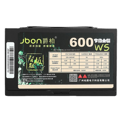 Jbon 600WS จัดอันดับ 500W Dual 6Pin เดสก์ท็อปพีซีพาวเวอร์ซัพพลาย, 600WS