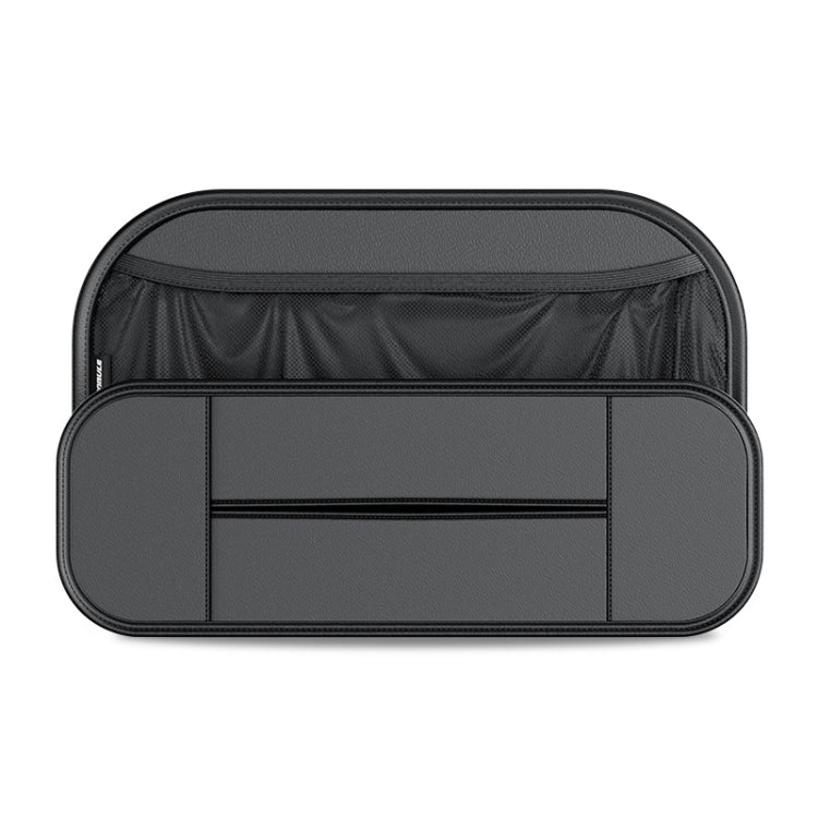 กระเป๋าใส่ของอเนกประสงค์เบาะหนังด้านหลังเบาะรถยนต์, Storage Bag (Black)