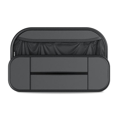 กระเป๋าใส่ของอเนกประสงค์เบาะหนังด้านหลังเบาะรถยนต์, Storage Bag (Black)