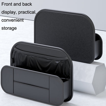 กระเป๋าใส่ของอเนกประสงค์เบาะหนังด้านหลังเบาะรถยนต์, Storage Bag (Black)