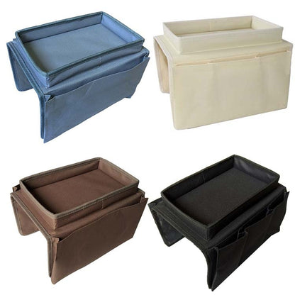 SF001 ผ้าอ๊อกซ์ฟอร์ดที่เท้าแขนโซฟาแขวนถุงเก็บของในครัวเรือน, Oxford Cloth Black, Oxford Cloth Coffee, Oxford Cloth Beige