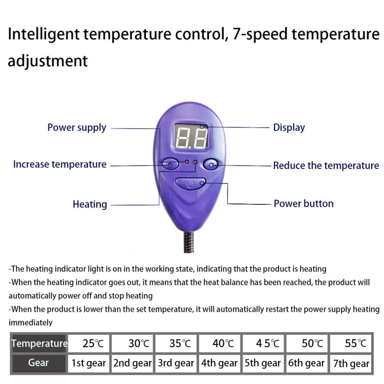 12V แรงดันต่ำมัลติฟังก์ชั่นอุ่นแผ่นความร้อนสำหรับสัตว์เลี้ยงผ้าห่มไฟฟ้าสำหรับสัตว์เลี้ยง, 65x40cm Coffee