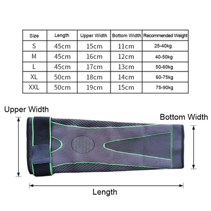 แผ่นรองเข่าแบบขยายสำหรับกีฬาขี่ม้าถักไนลอน, XL, XXL