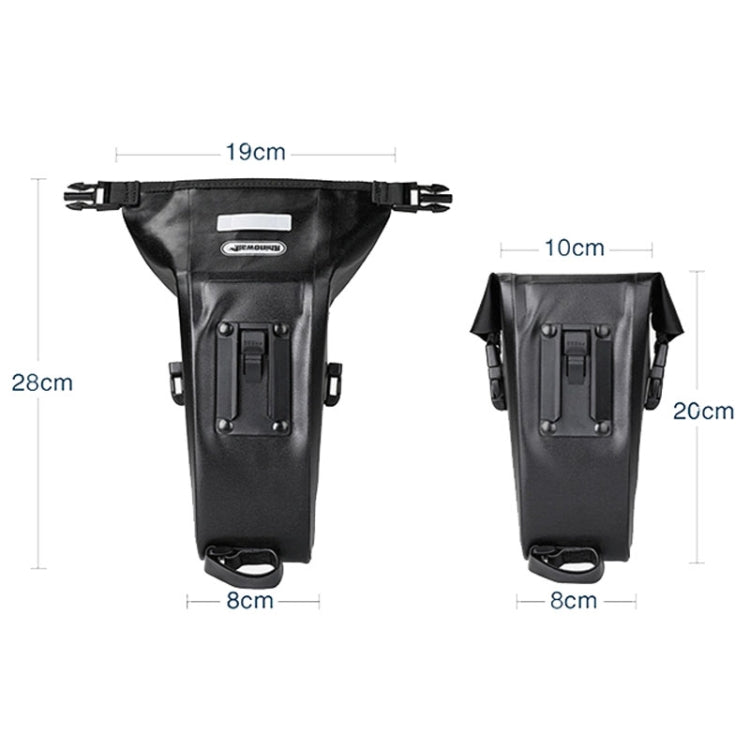 Rhinowalk X20516 1.2L กระเป๋าติดท้ายจักรยานกันน้ำแบบติดตั้งเครื่องมือสามมิติฟรี, X20516 1.2L
