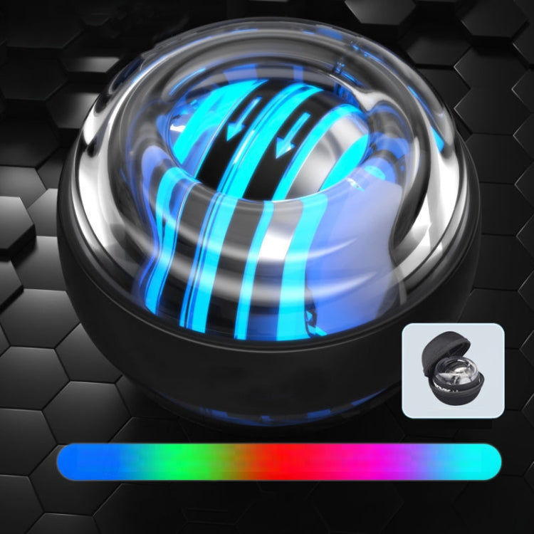 Magnetic Wrist Ball Gyro Training Decompression Fitness Device, สี:, All Black, Black, Red, Blue, Black With Light, Red With Light, Blue With Light, Metal With Light, Six Color Flash