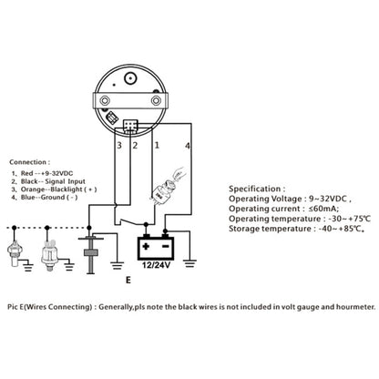PMM2 DN52mm 12/24V 0-190Ohm Marine Balance Table ตารางยก, PMM2 BN, PMM2 BS, PMM2 WS, PMM2 WG, PMM2 BG